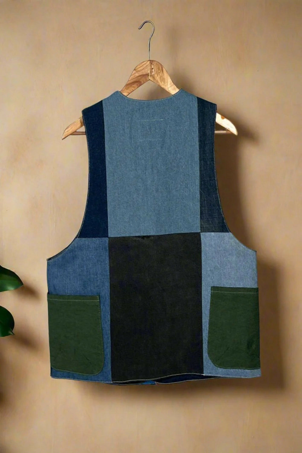 Dual Pocket Denim Gilet Jacket