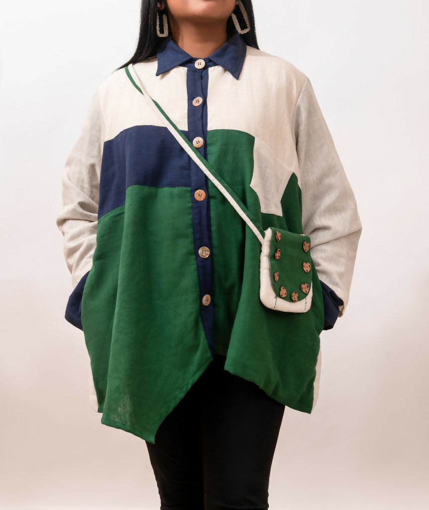 Blocked Layered Jacket