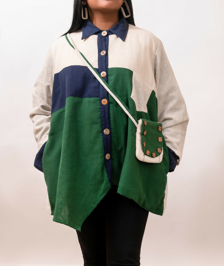 Blocked Layered Jacket