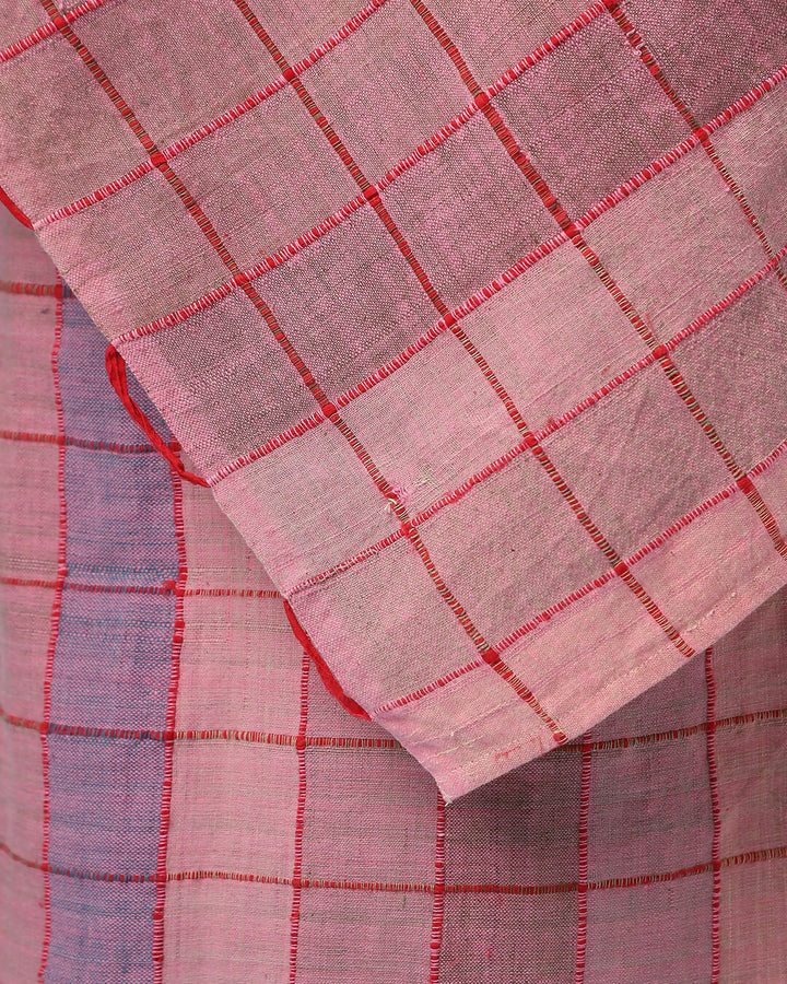 Deconstructed Sari In Pink