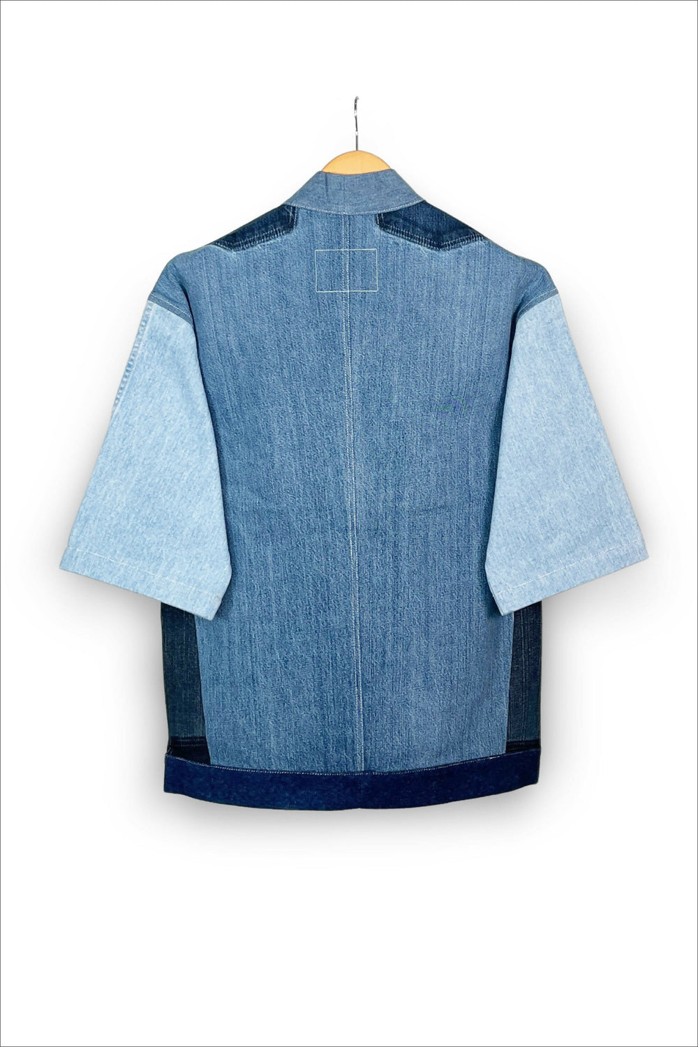 Unisex Upcycled Denim Kimono Jacket