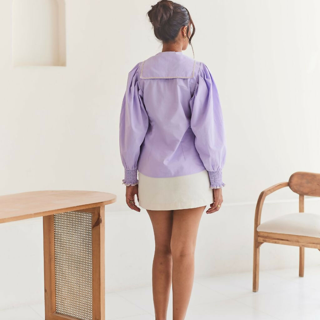 Lilac Cotton Top