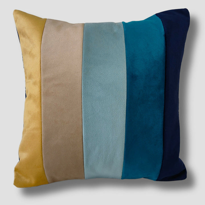 Ocean Hues Stripes Cushion Cover
