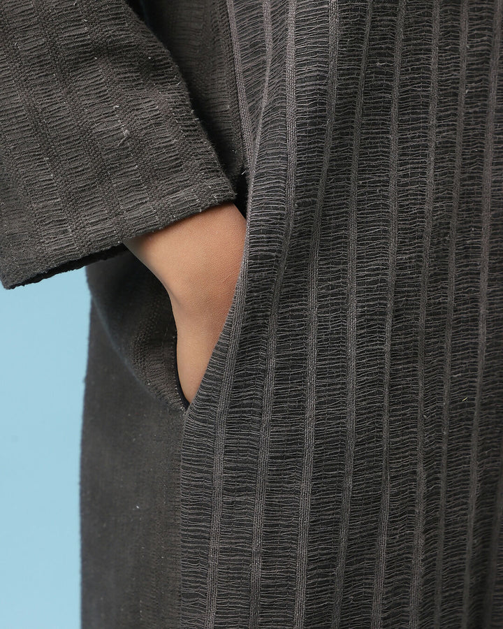 Charcoal Textured Overcoat