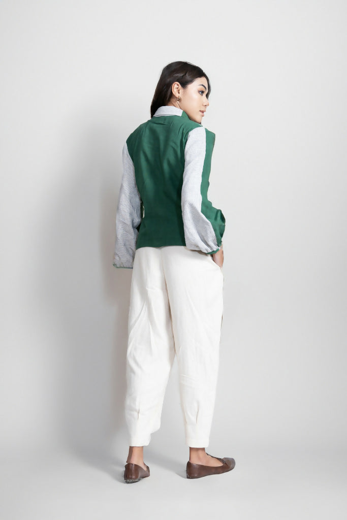 Handloom Bermuda Pants