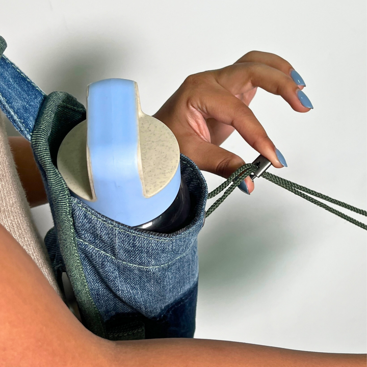 Crossbody Sling Bag with Bottle Holder
