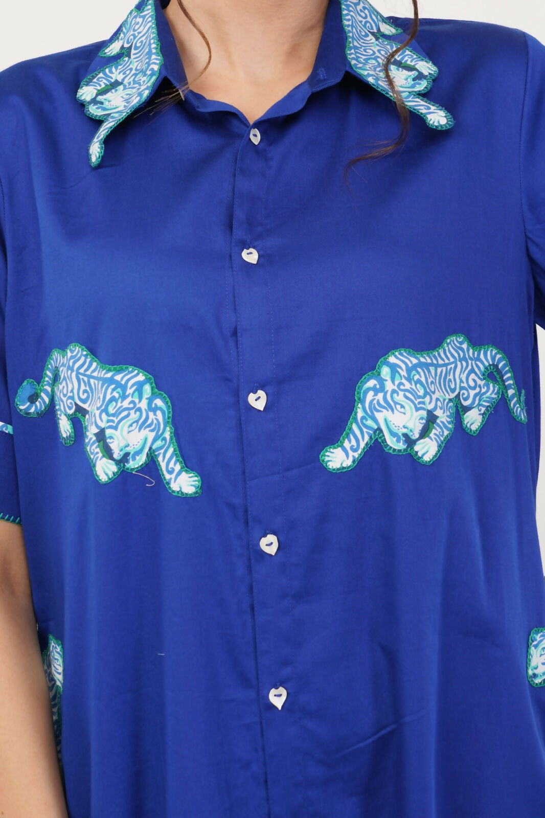 Blue Rawrr Shirt Dress