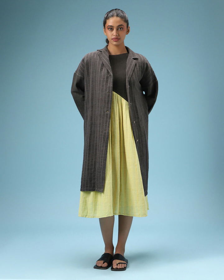 Charcoal Textured Overcoat