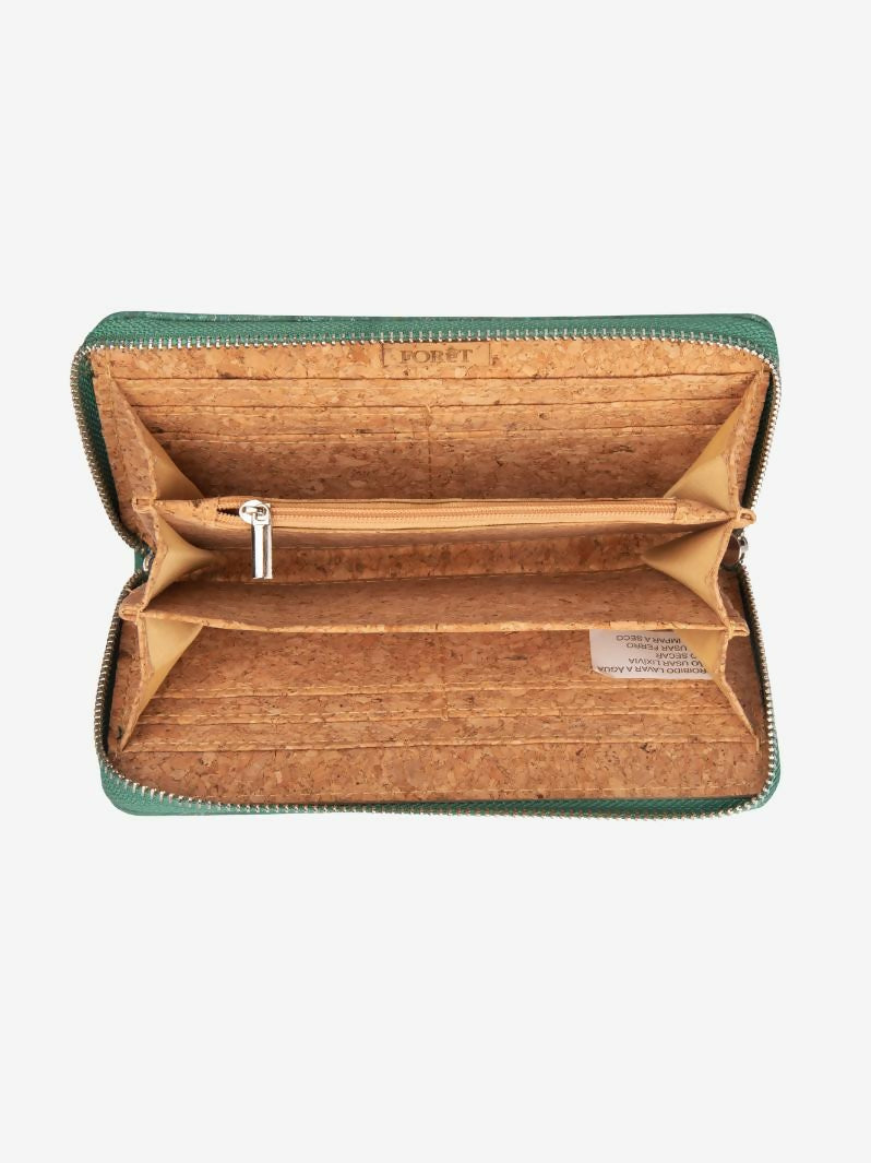 Green Cork Wallet Purse