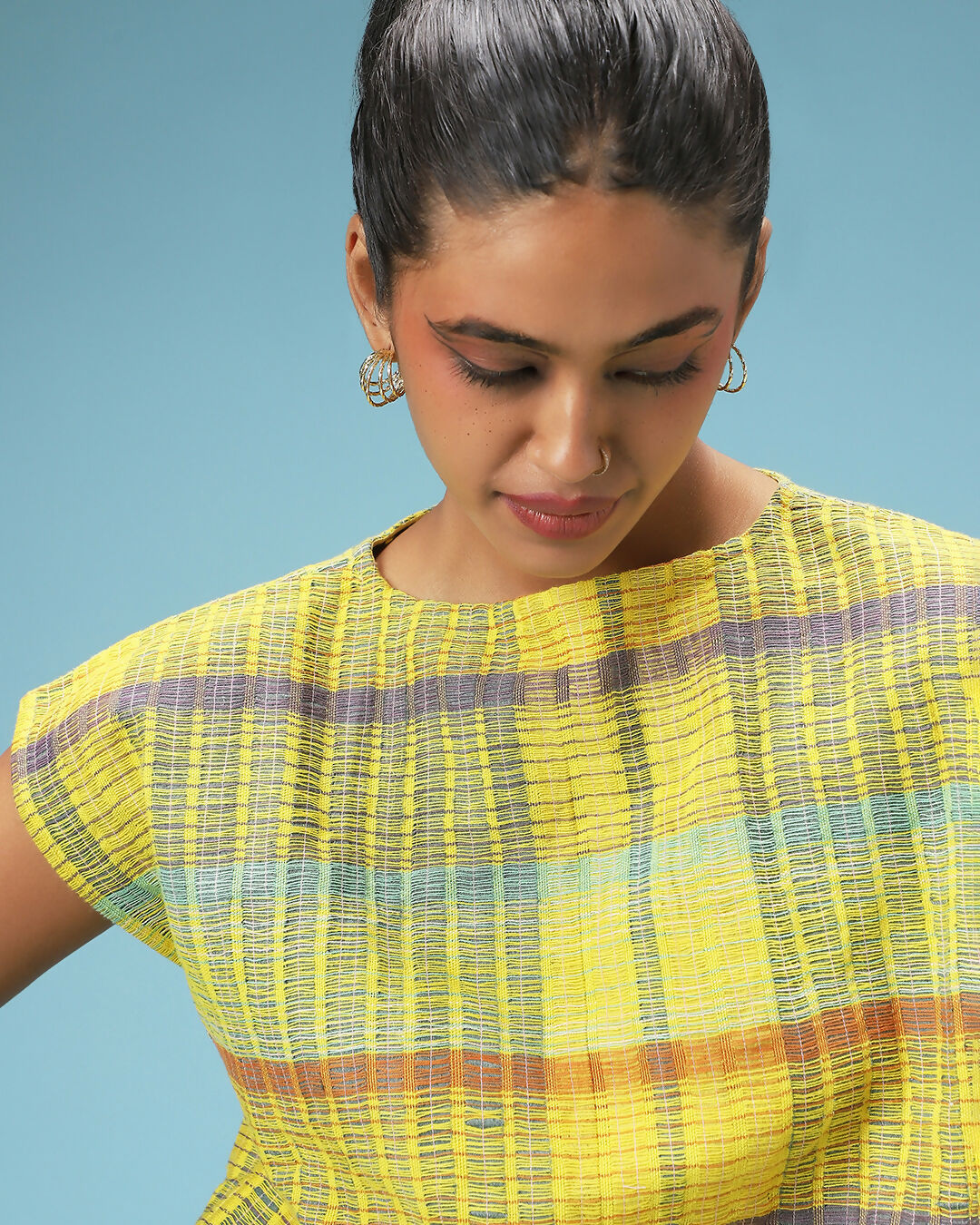 Yellow Checkmate Top