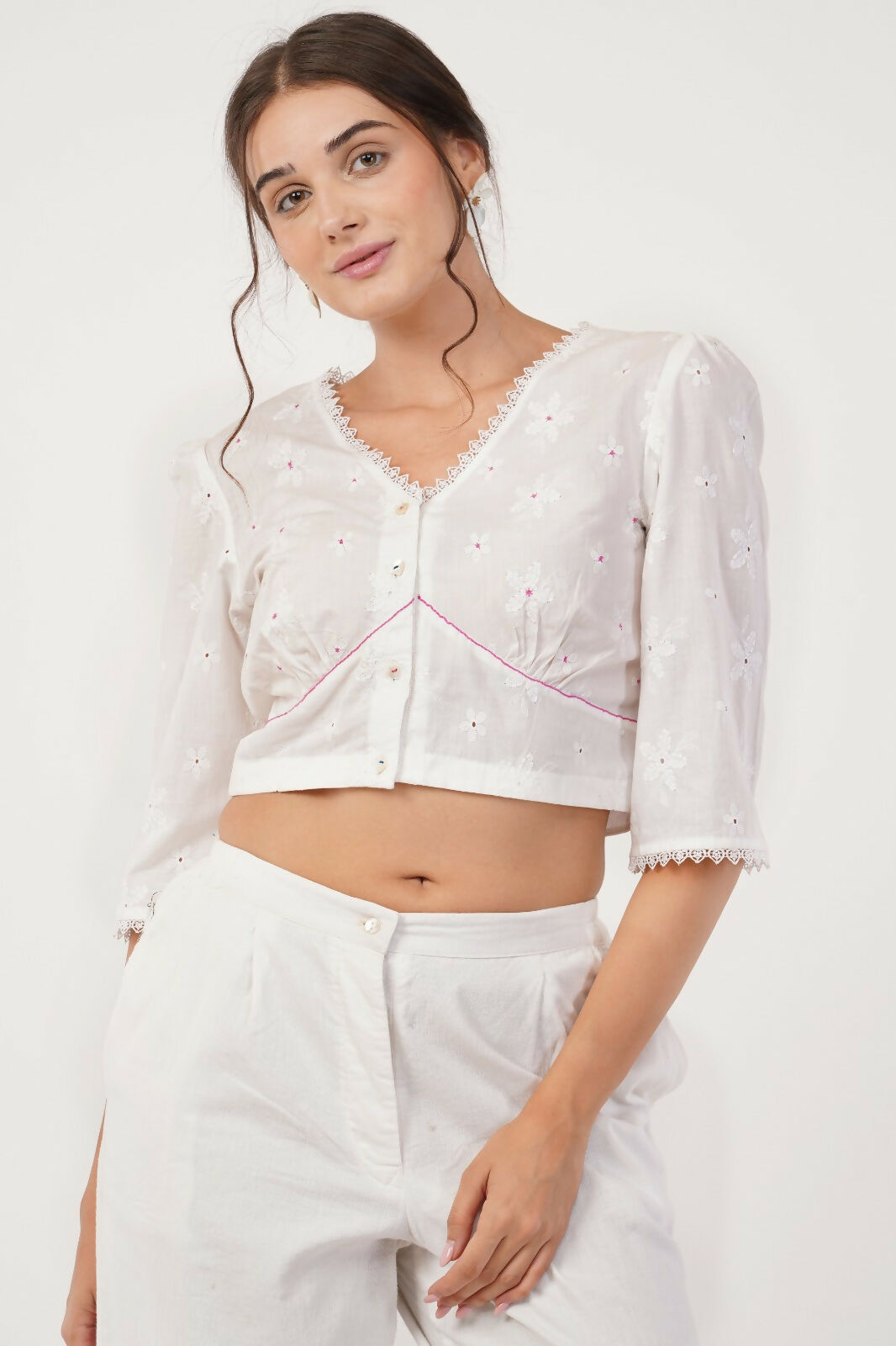 Snowy Horizon Cotton Top