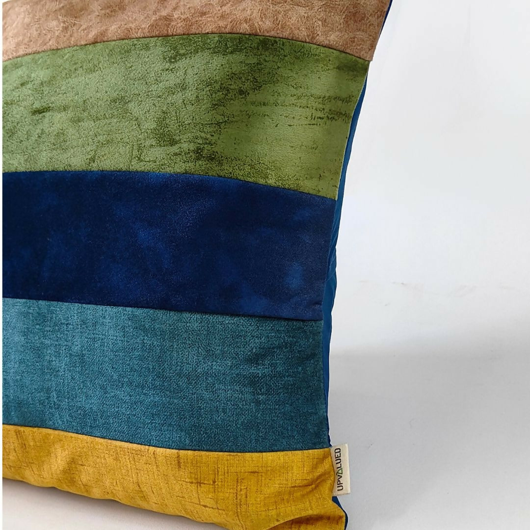 Mountain Hues Stripes Cushion Cover