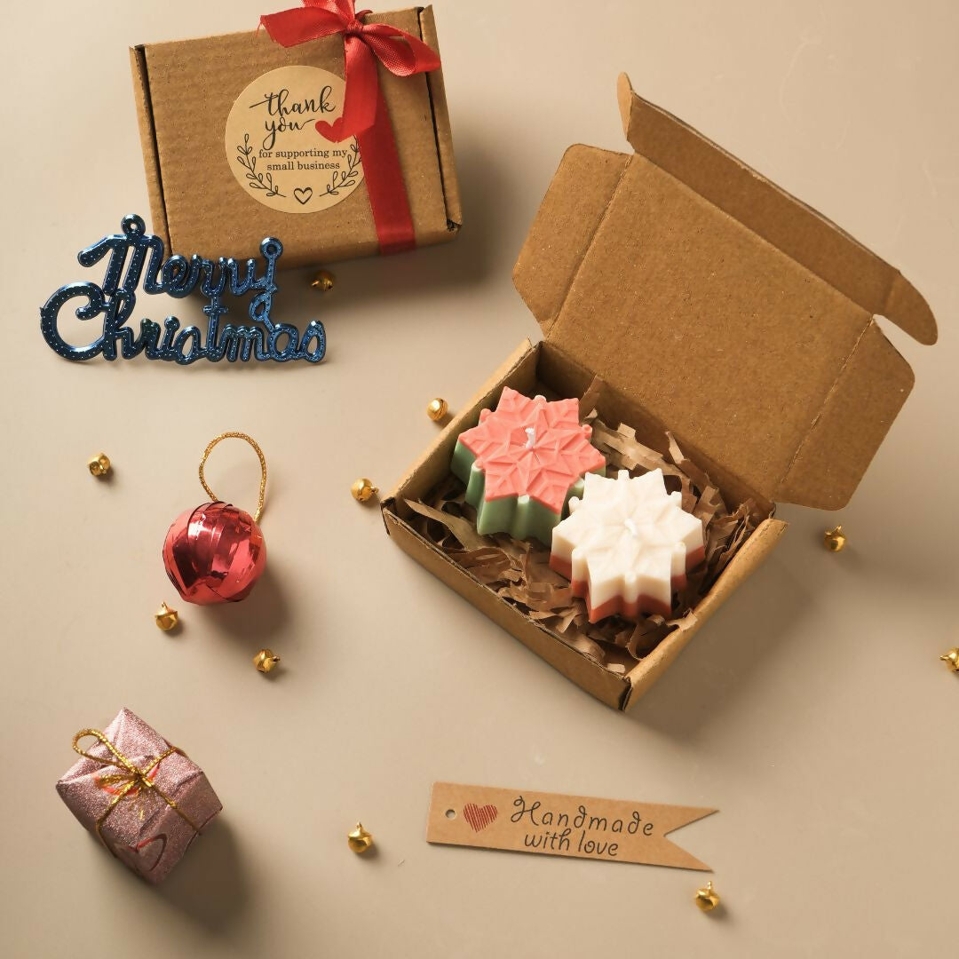 Snowflakes Soy Wax Scented Candle