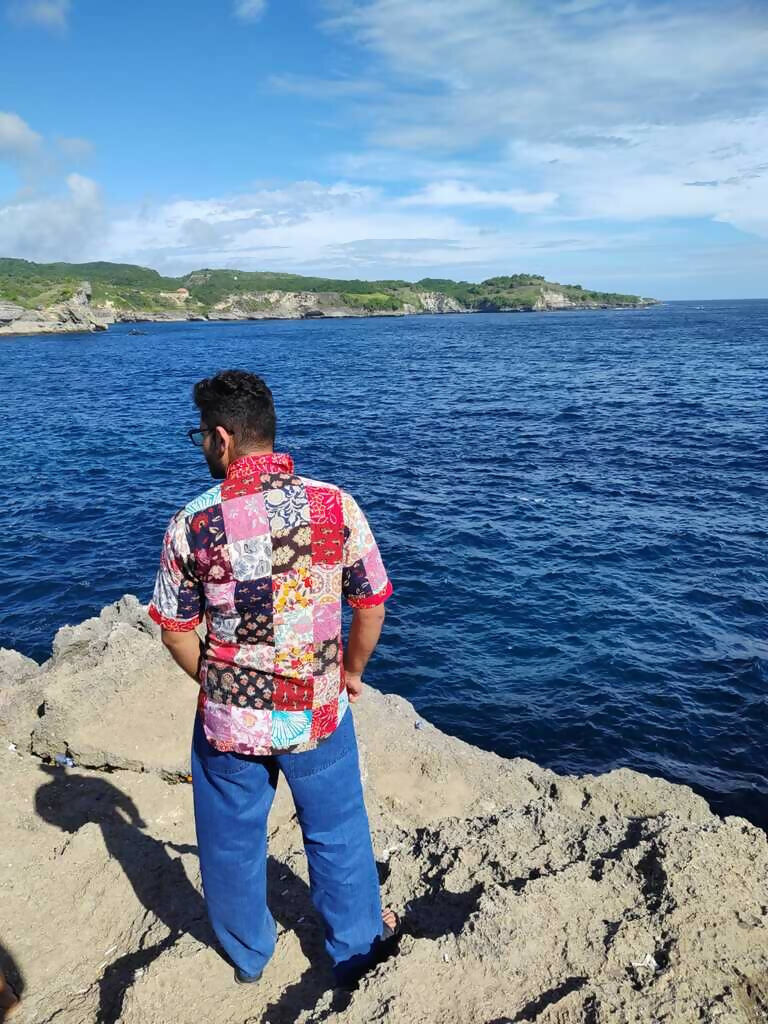 Unisex Cotton Patchwork Shirt