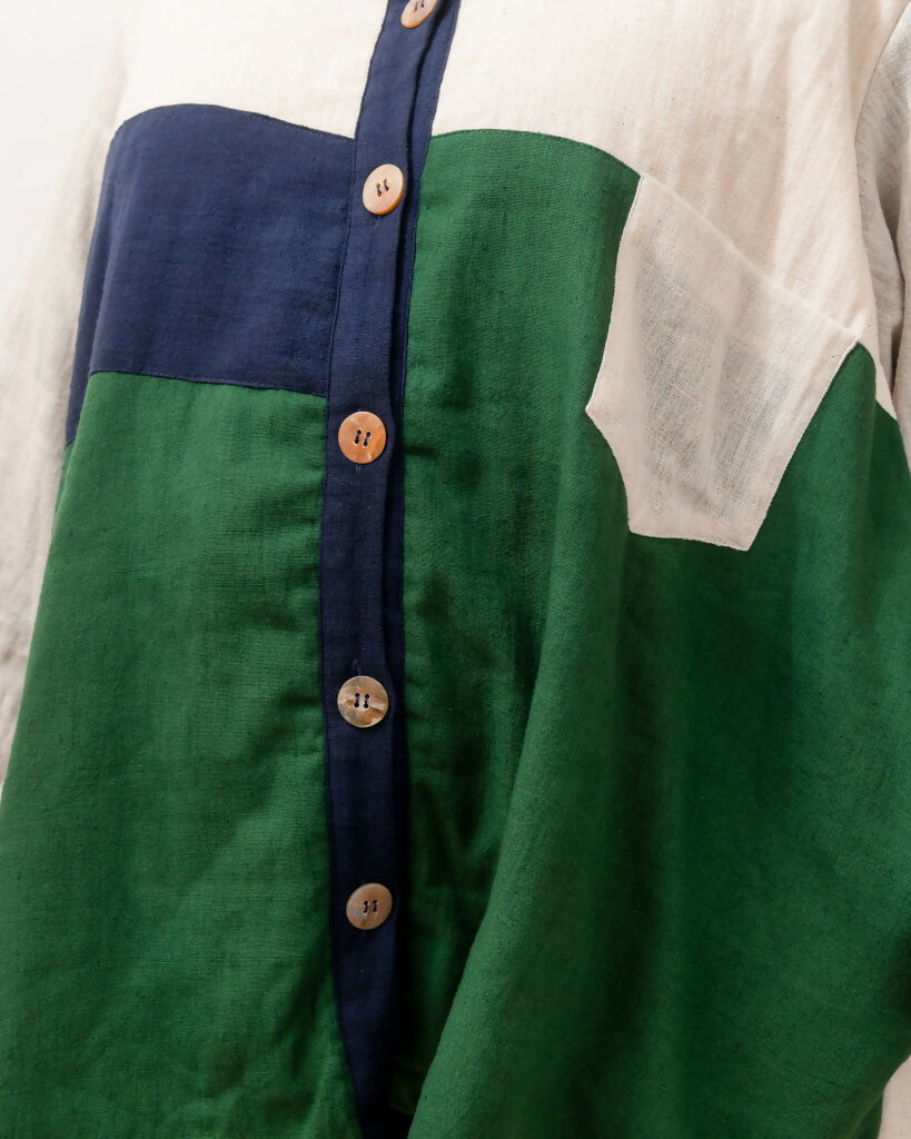 Blocked Layered Jacket
