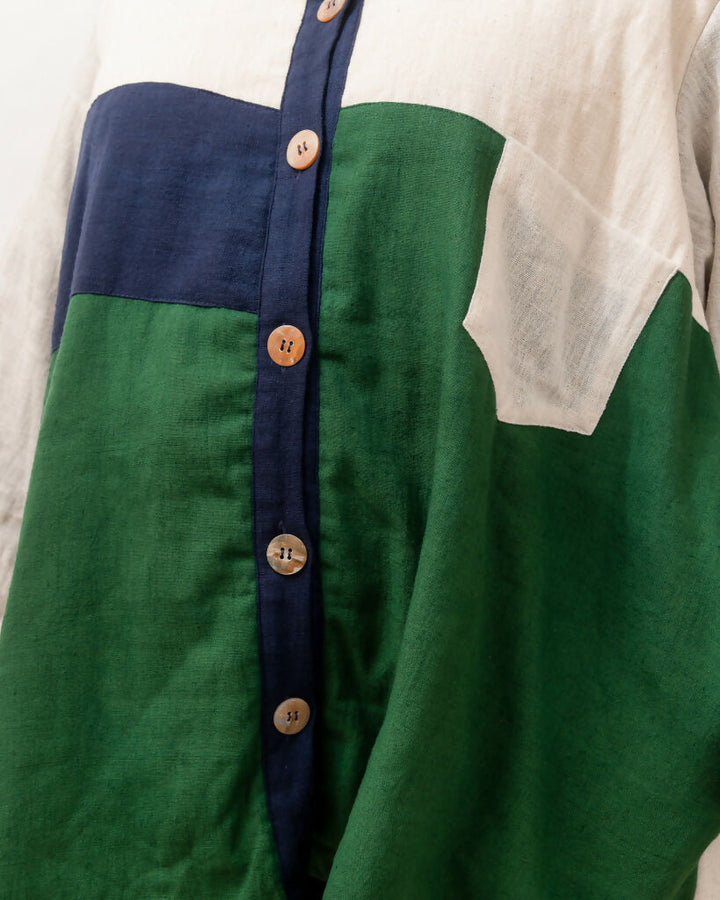 Blocked Layered Jacket