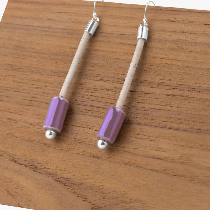Verbena Ceramic Lilac Earring