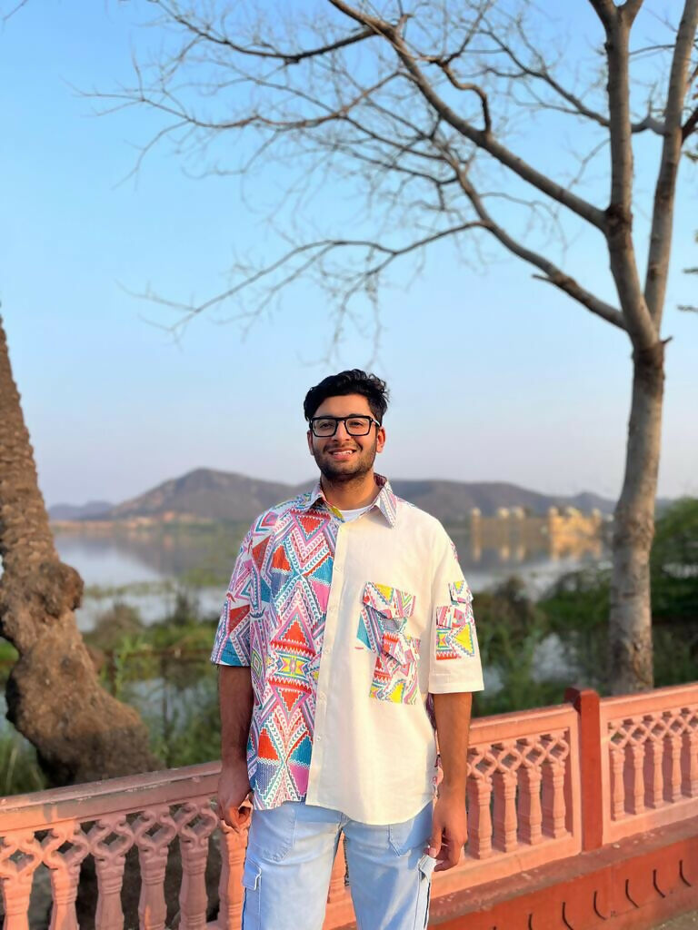 Unisex Pink and White Oversized Shirt