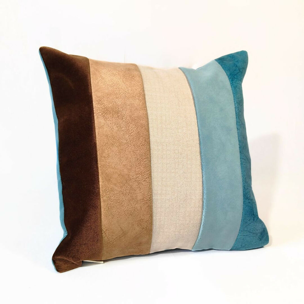 Beach Hues Stripes Cushion Cover