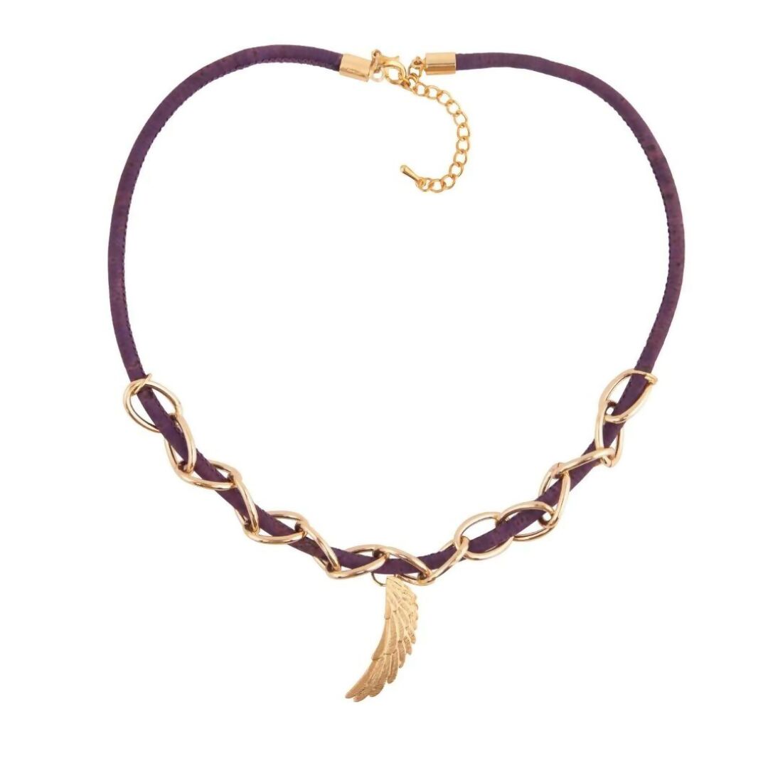 Astral Purple Cork Necklace