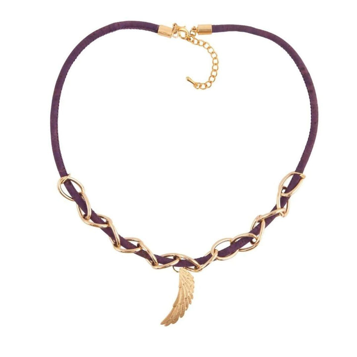 Astral Purple Cork Necklace