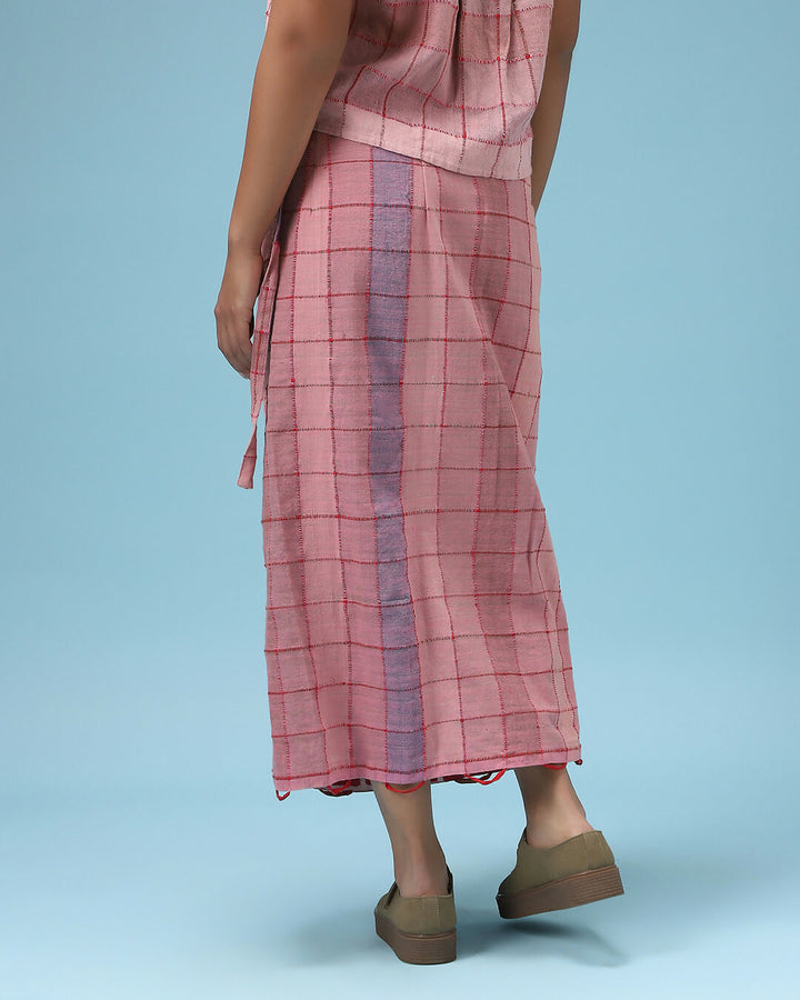The Pink Lungi Skirt