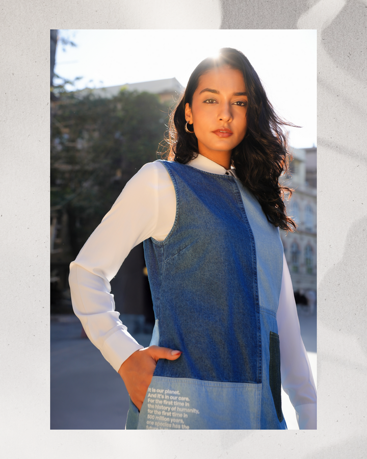 Panelled Shift Dress