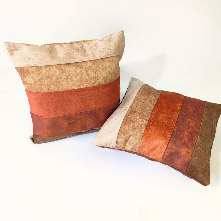 Canyon Hues Stripes Cushion Cover