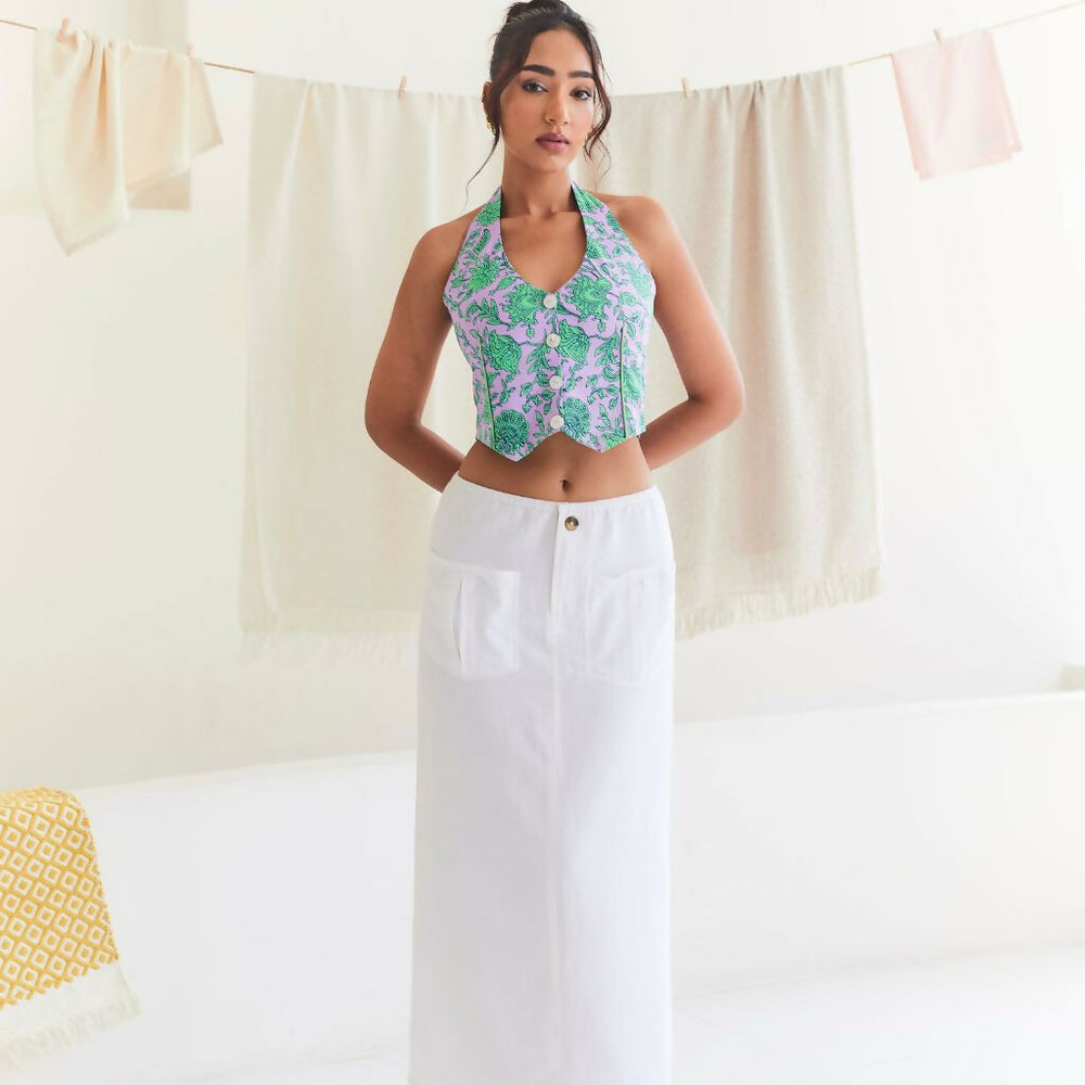 Floral Printed Vest