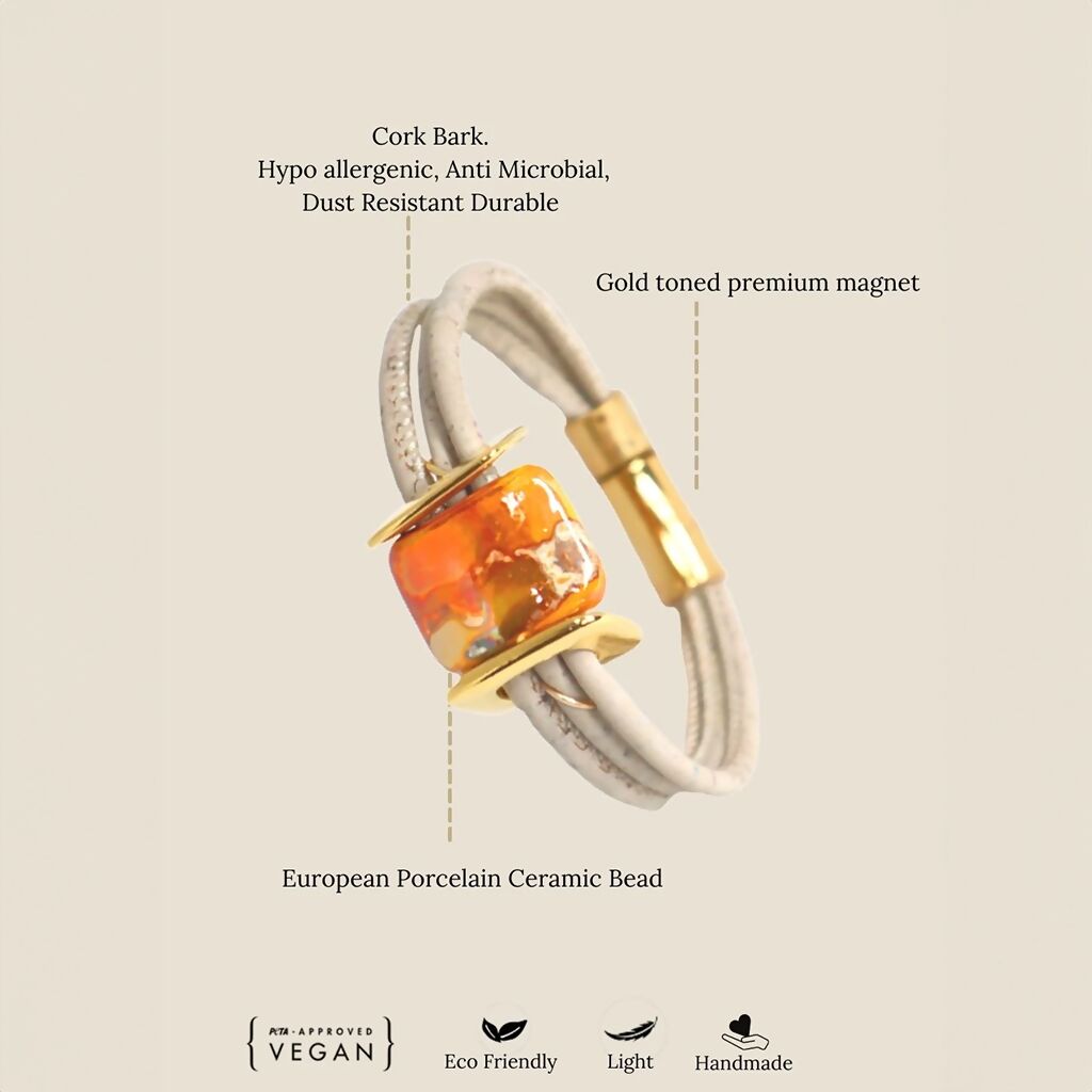 Sun and Skies Cork Bracelet