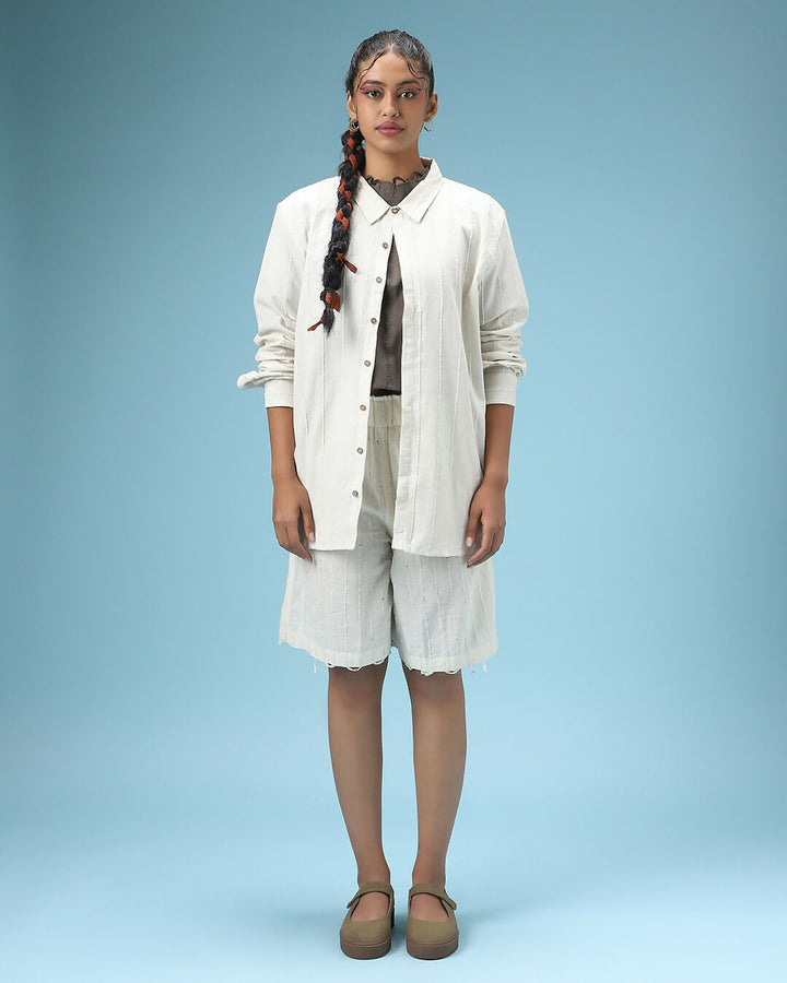 White Edge Shorts