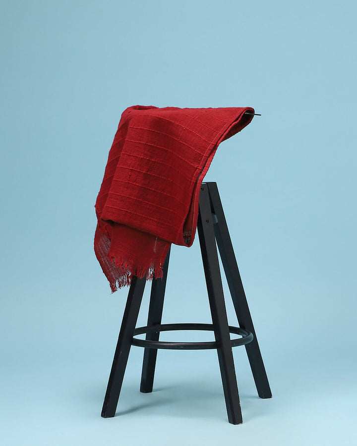 Deconstructed Sari In Red
