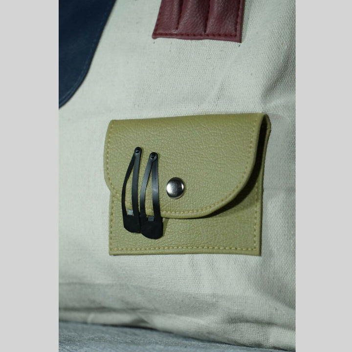 Earthy Patch Pocket Canvas Tote