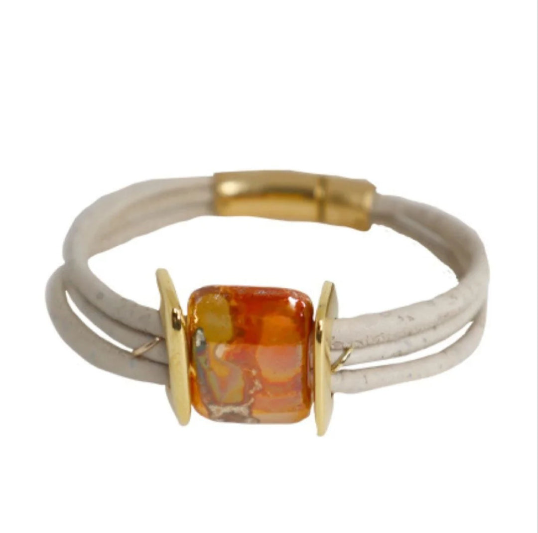 Sun and Skies Cork Bracelet