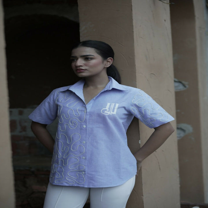 Unisex Blue Dori Work Shirt