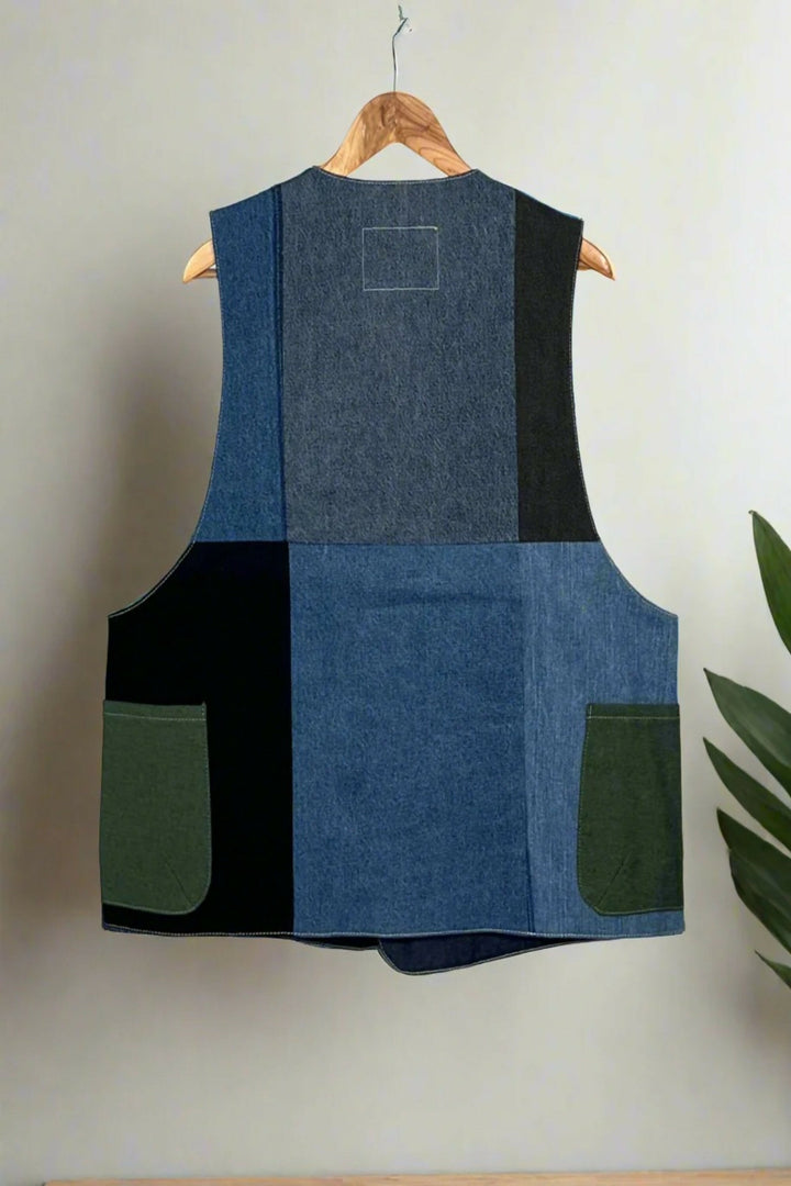 Utility Denim Gilet Jacket