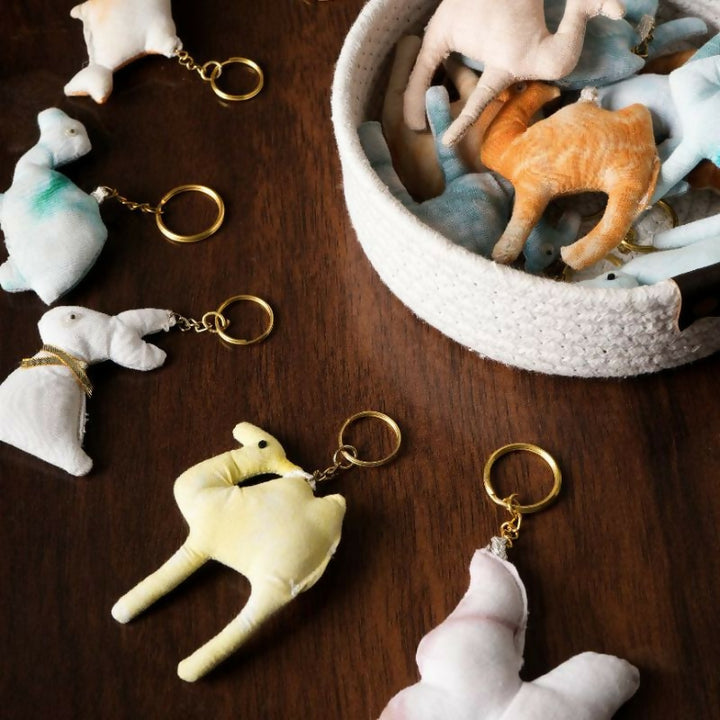 Upcycled Fabric Keychains
