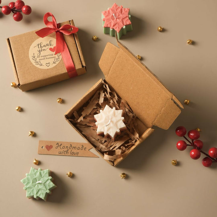 Snowflakes Soy Wax Scented Candle