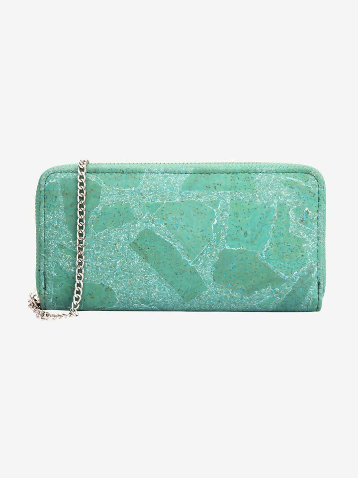 Green Cork Wallet Purse