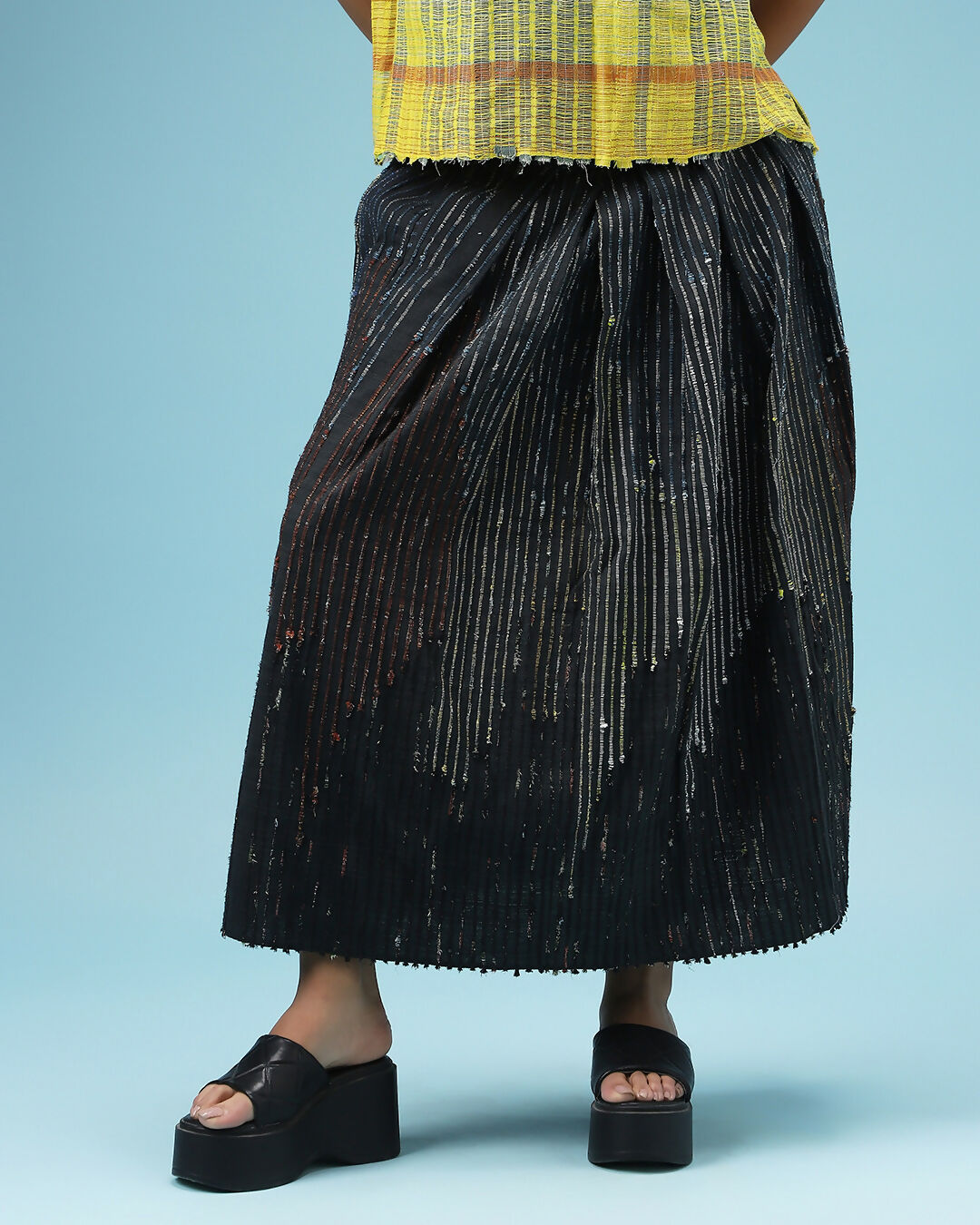 Black Drizzle Skirt