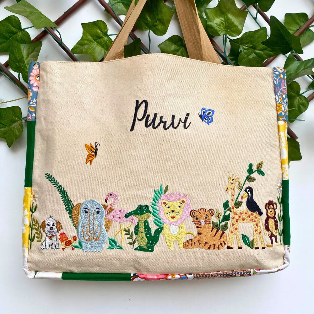 Customisable Flora Fauna Tote Bag