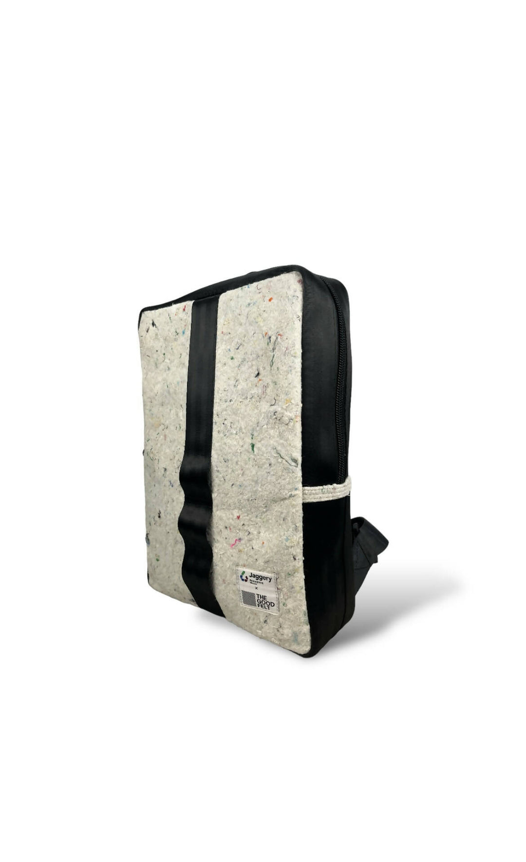 White & Black Laptop Backpack