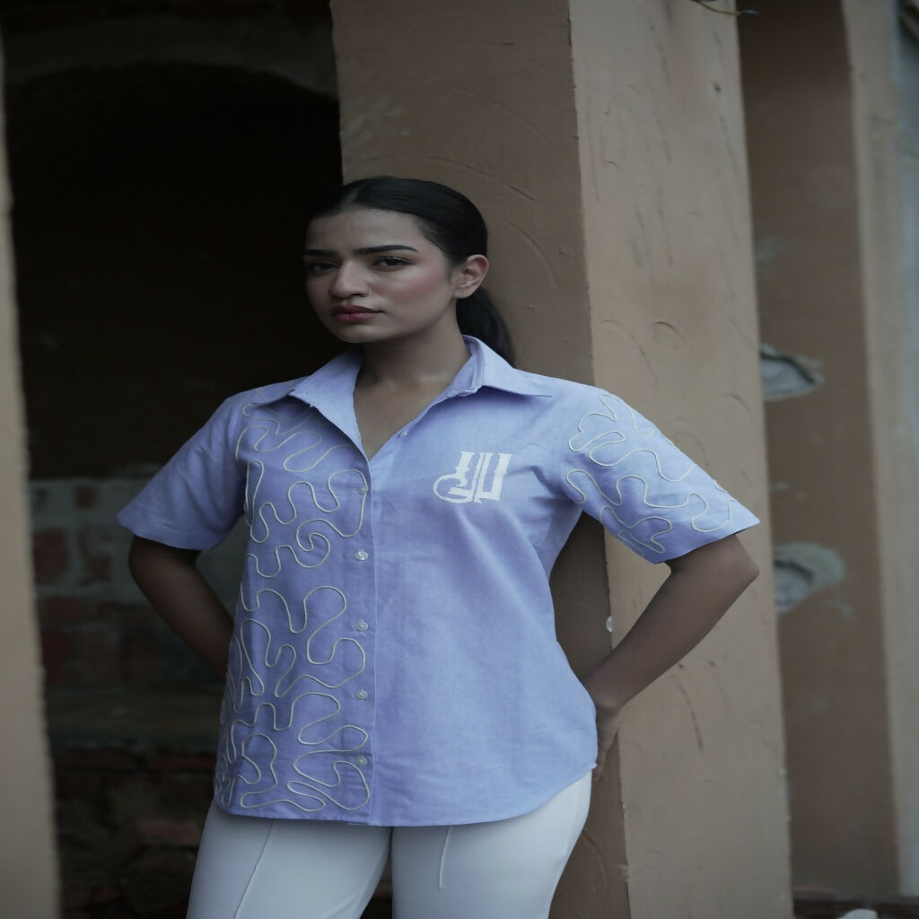 Unisex Blue Dori Work Shirt