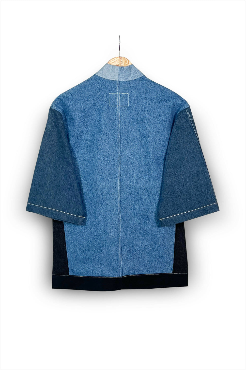 Black Denim Kimono Jacket