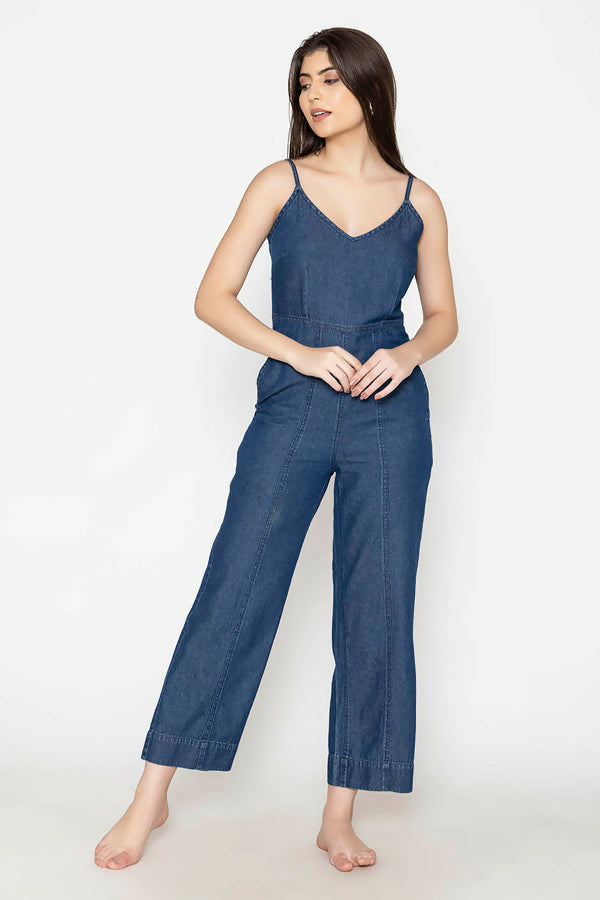 Denim Blue Jumpsuit