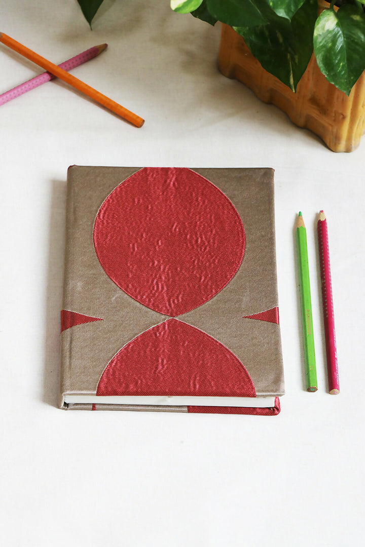Red print notebook