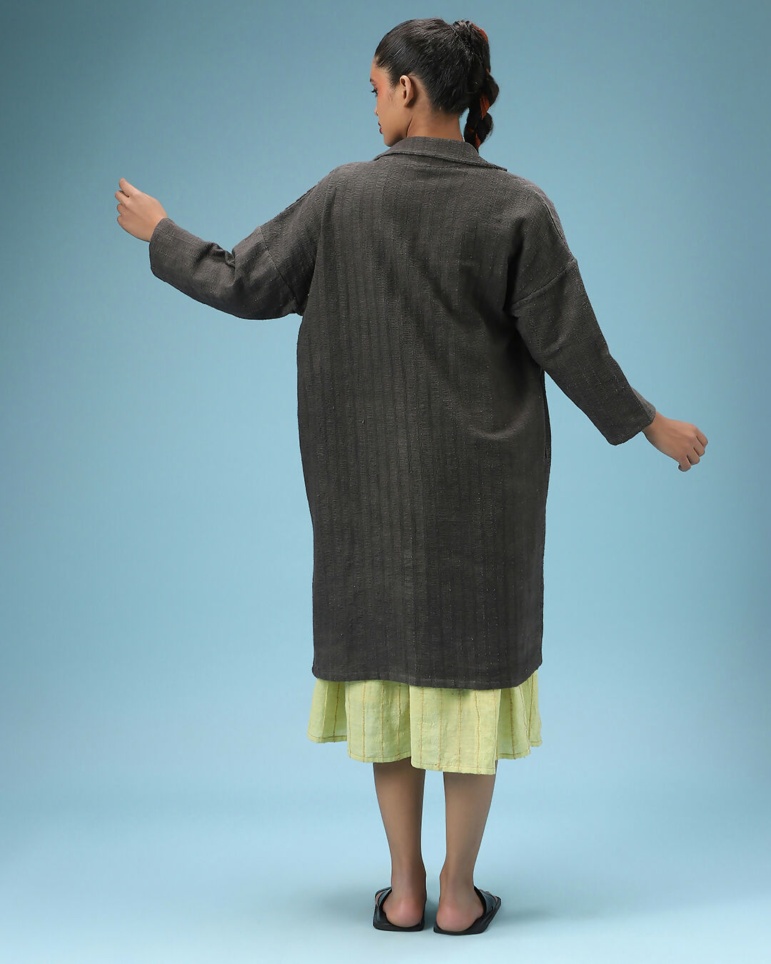 Charcoal Textured Overcoat