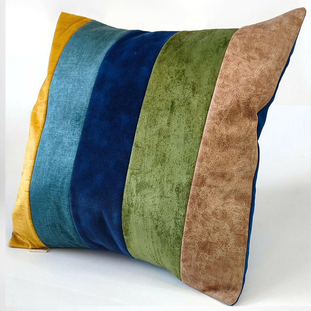 Mountain Hues Stripes Cushion Cover