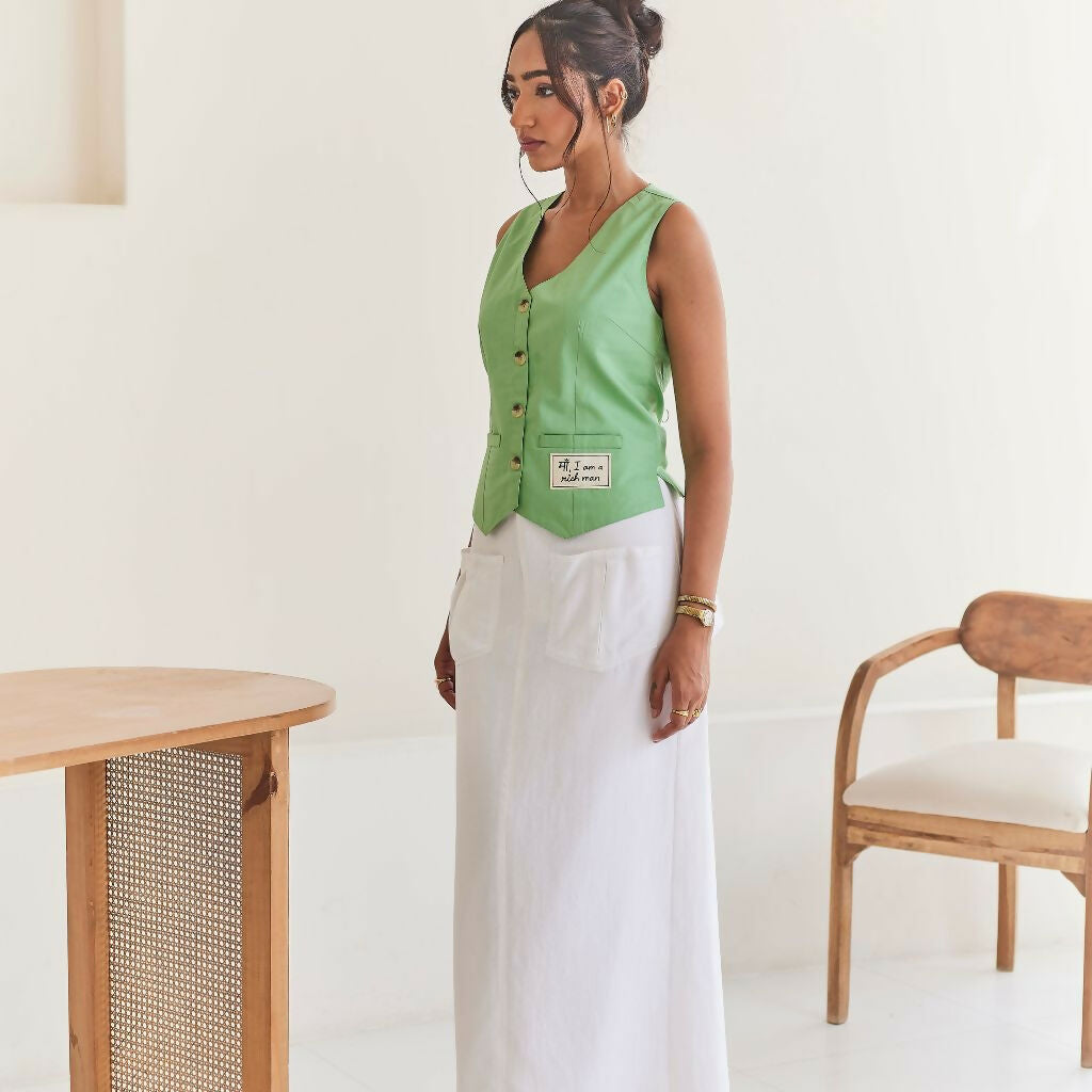 Green Cotton Vest