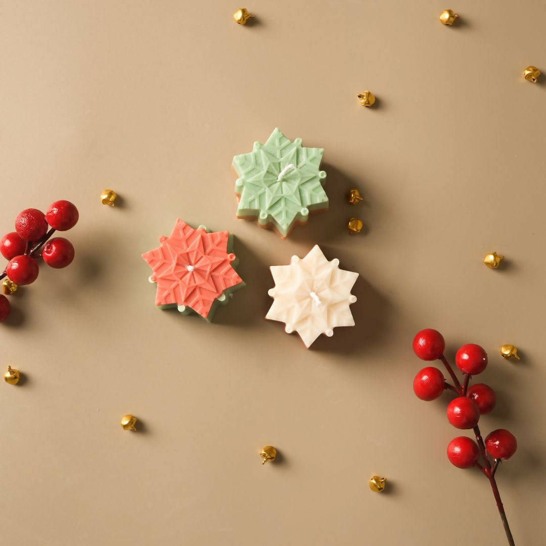Snowflakes Soy Wax Scented Candle